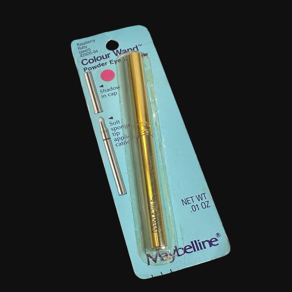 Vintage Maybelline Colour Wand Powder Eye Shadow Raspberry Ruby Pearl 425DS-04
